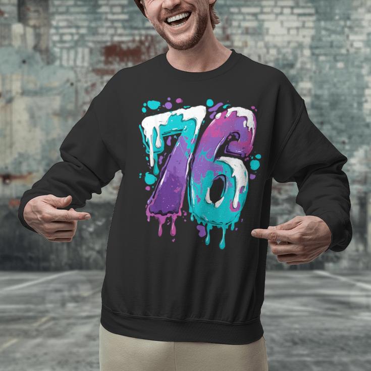 Vintage Baseball 76 Number Unisex Sweatshirt