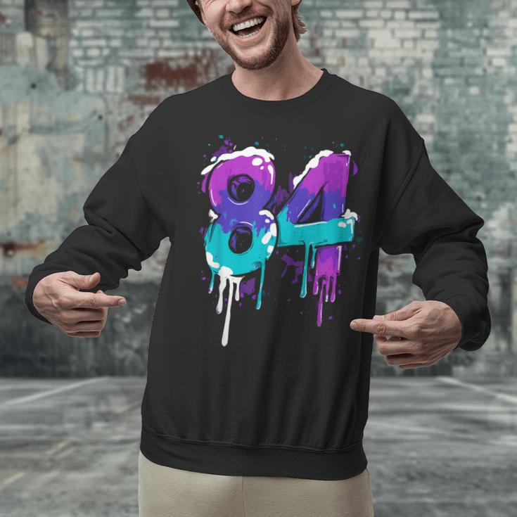 Vintage Baseball 84 Number Unisex Sweatshirt Vintage Baseball 84 Number Unisex Sweatshirt