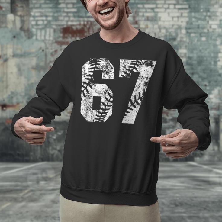 Vintage Baseball Number 67 Jersey Player Uniform Unisex Sweatshirt Vintage Baseball Number 67 Jersey Player Uniform Unisex Sweatshirt