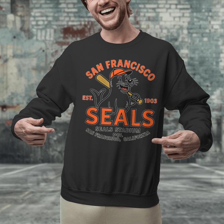 Vintage San Francisco Seals California Baseball Logo Unisex Sweatshirt Vintage San Francisco Seals California Baseball Logo Unisex Sweatshirt