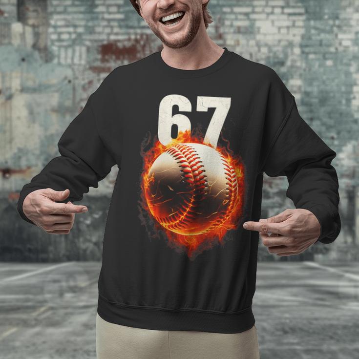 Women's 67 Baseball Boys Birthday Teens Six Seven Brainrot Unisex Sweatshirt Women's 67 Baseball Boys Birthday Teens Six Seven Brainrot Unisex Sweatshirt
