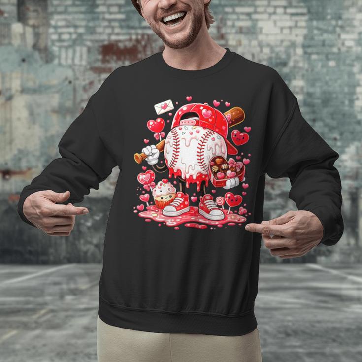 Women's Baseball Drip Ice Cream Boys Kids Youth Valentines Unisex Sweatshirt Women's Baseball Drip Ice Cream Boys Kids Youth Valentines Unisex Sweatshirt