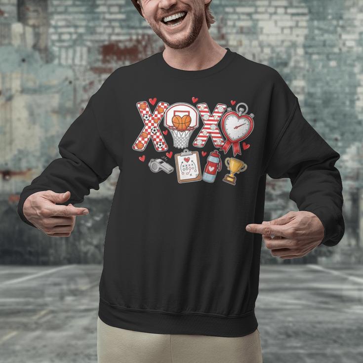 XOXO Physical Education Valentines Day Baseball Football Men Unisex Sweatshirt