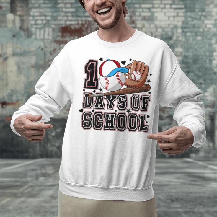 Baseball 100 Days Of School Happy 100th Day Teachers Kids Unisex Sweatshirt