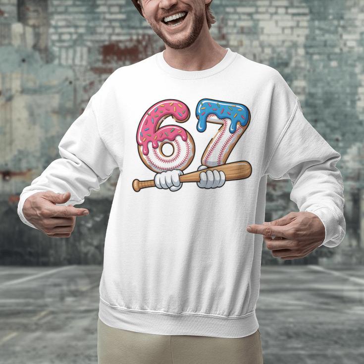Baseball 67 Kids Ice Cream Drip Six Seven Youth Boys Unisex Sweatshirt Baseball 67 Kids Ice Cream Drip Six Seven Youth Boys Unisex Sweatshirt