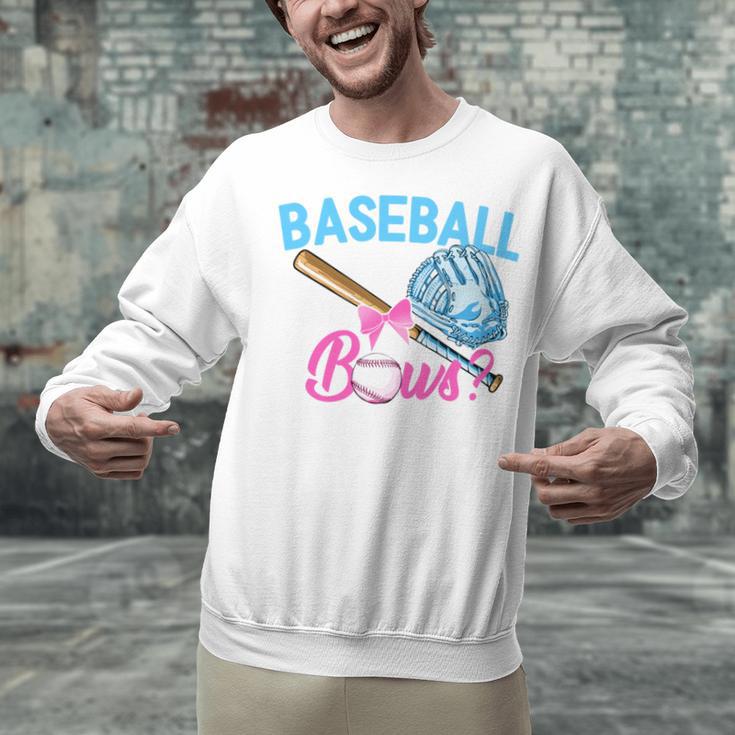 Baseball Or Bows Brother Loves You Gender Reveal Boy Or Girl Unisex Sweatshirt Baseball Or Bows Brother Loves You Gender Reveal Boy Or Girl Unisex Sweatshirt