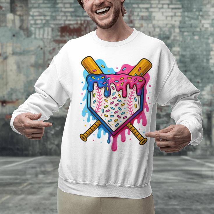Baseball Boys Ice Cream Drip Baseball Unisex Sweatshirt Baseball Boys Ice Cream Drip Baseball Unisex Sweatshirt