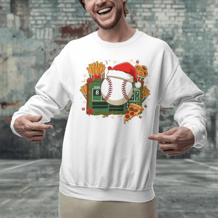 Baseball Christmas Scoreboard Celebration Premium Tri-Blend Unisex Sweatshirt