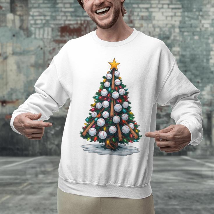 Baseball Christmas Tree Men Boys Youth Santa Sports Unisex Sweatshirt