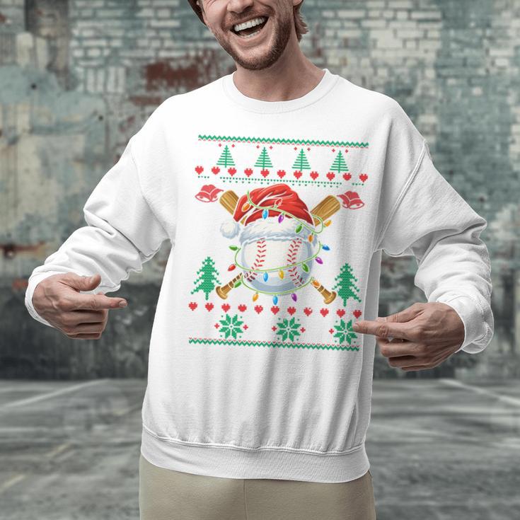 Baseball Christmas Ugly Sweater Santa Sport Men Kids Unisex Sweatshirt Baseball Christmas Ugly Sweater Santa Sport Men Kids Unisex Sweatshirt
