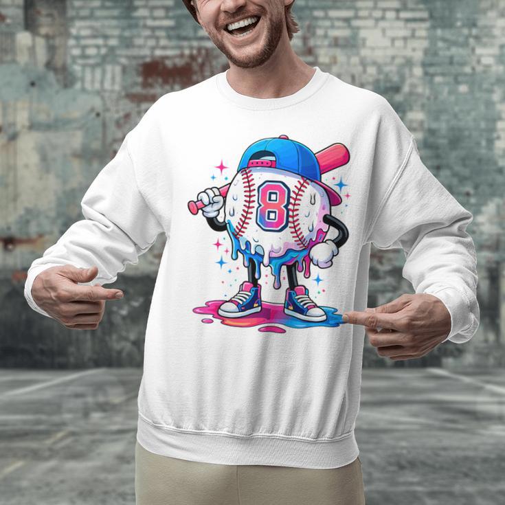 Baseball Drip 8th 8 Year Old Birthday Boys Pitcher Player Unisex Sweatshirt Baseball Drip 8th 8 Year Old Birthday Boys Pitcher Player Unisex Sweatshirt