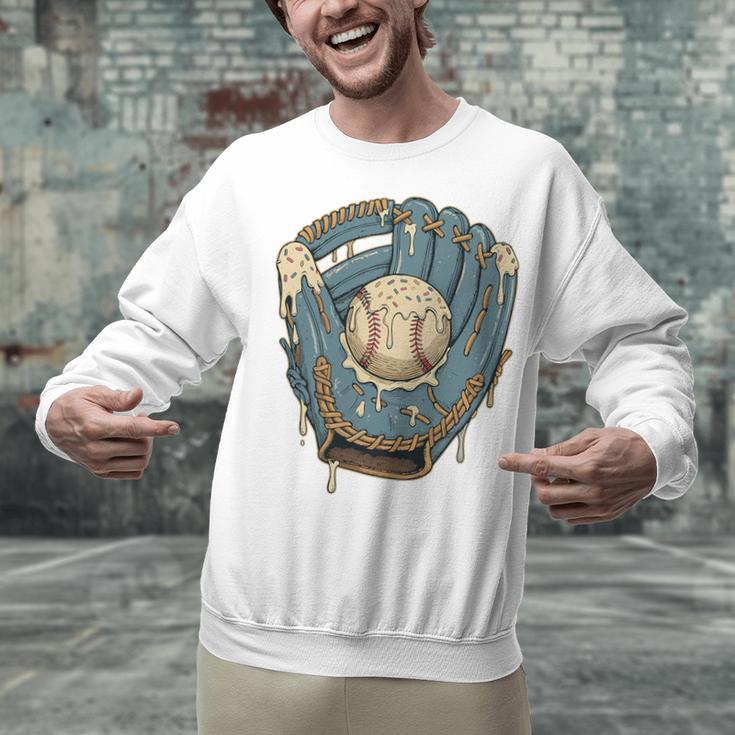 Baseball Drip Ice Cream Glove With Sprinkles And Ball Youth Premium Tri-Blend Unisex Sweatshirt Baseball Drip Ice Cream Glove With Sprinkles And Ball Youth Premium Tri-Blend Unisex Sweatshirt