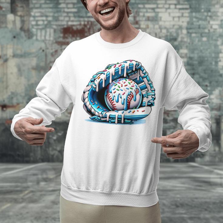 Baseball Drip Ice Cream Sprinkles Baseball Glove Premium Tri-Blend Unisex Sweatshirt Baseball Drip Ice Cream Sprinkles Baseball Glove Premium Tri-Blend Unisex Sweatshirt