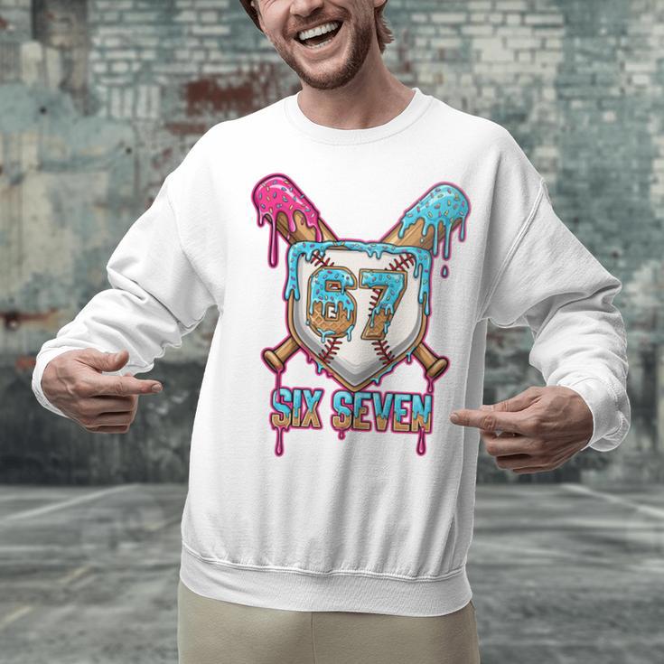 Baseball Drip Number 67 Player 6-7 Six Seven Meme Gen Alpha Unisex Sweatshirt Baseball Drip Number 67 Player 6-7 Six Seven Meme Gen Alpha Unisex Sweatshirt
