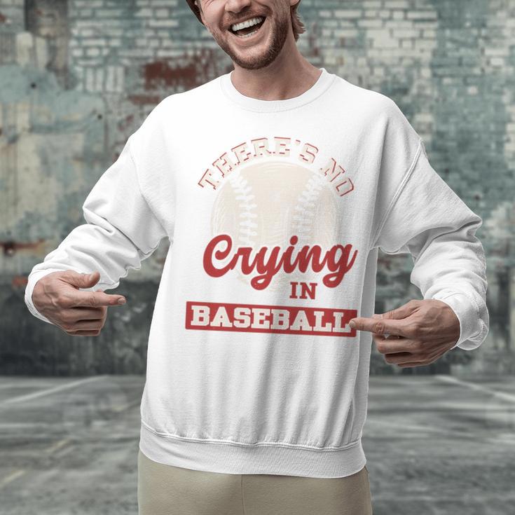 Baseball Game Day There Is No Crying In Baseball Unisex Sweatshirt