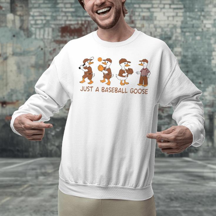 Baseball Goose Baseball Silly Goose Game Day Sports Unisex Sweatshirt Baseball Goose Baseball Silly Goose Game Day Sports Unisex Sweatshirt