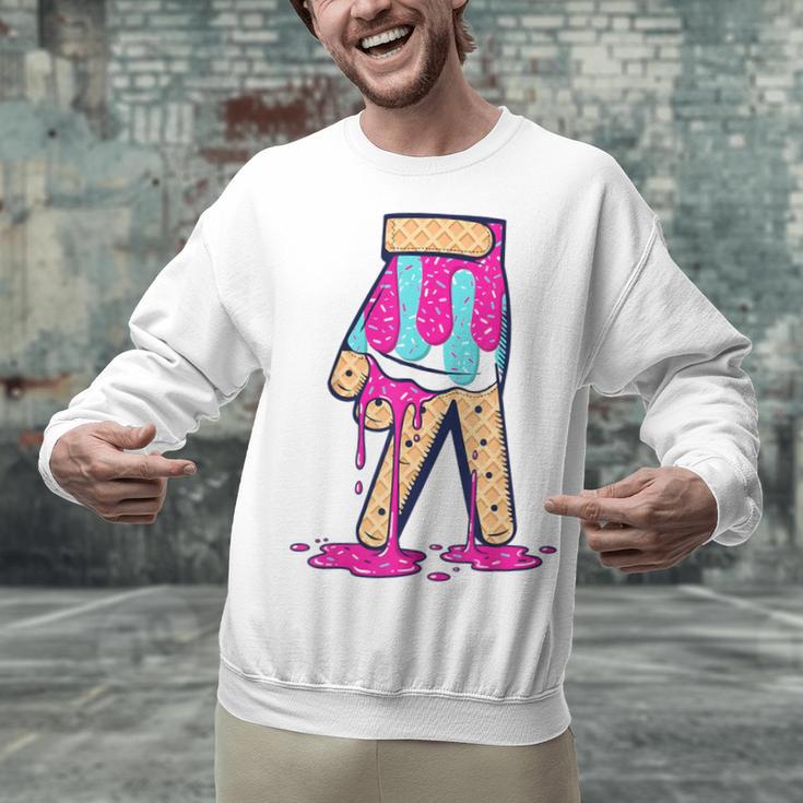 Baseball Ice Cream Drip Boys Glove Sprinkles Baseball Lover Unisex Sweatshirt Baseball Ice Cream Drip Boys Glove Sprinkles Baseball Lover Unisex Sweatshirt