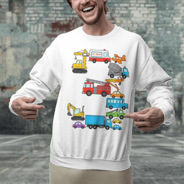 Baseball Ice Cream Drip Vehicles Youth Baseball Drip Premium Tri-Blend Unisex Sweatshirt
