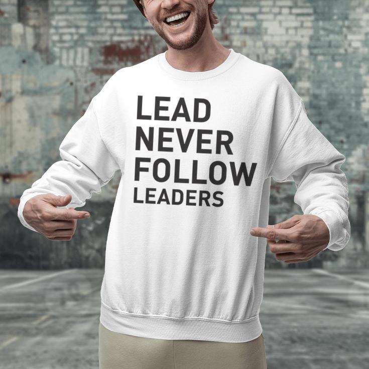 Baseball Lead Never Follow Leaders Team Captain Leadership Premium Tri-Blend Unisex Sweatshirt Baseball Lead Never Follow Leaders Team Captain Leadership Premium Tri-Blend Unisex Sweatshirt