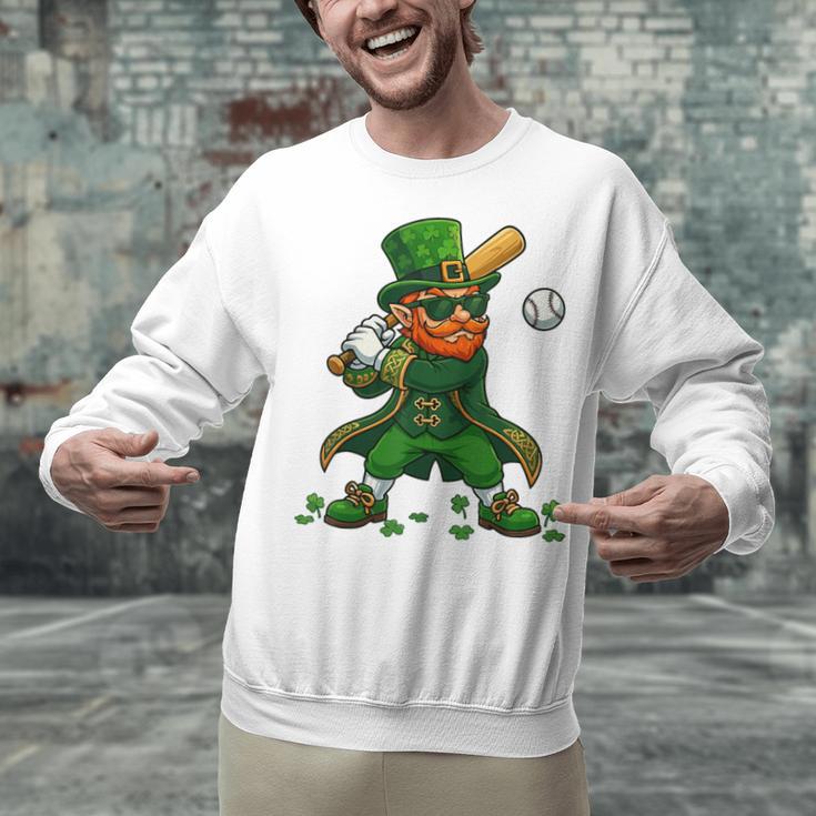 Baseball St Patricks Day Leprechaun Boys Girls Men Women Unisex Sweatshirt