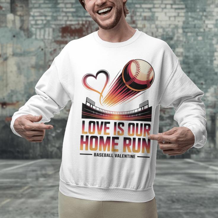 Baseball Valentine Forever On Deck For You Unisex Sweatshirt