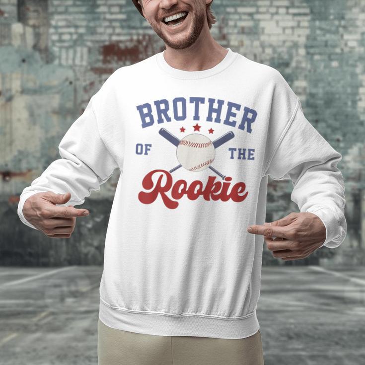 Brother Of Rookie 1st Birthday Baseball Boy Family Matching Unisex Sweatshirt Brother Of Rookie 1st Birthday Baseball Boy Family Matching Unisex Sweatshirt