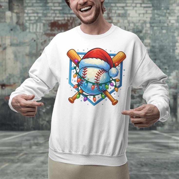 Christmas Baseball Drip For Boys Kids Ice Cream Drip Unisex Sweatshirt