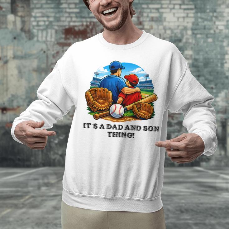 Father Son Baseball Father's Day Unisex Sweatshirt Father Son Baseball Father's Day Unisex Sweatshirt