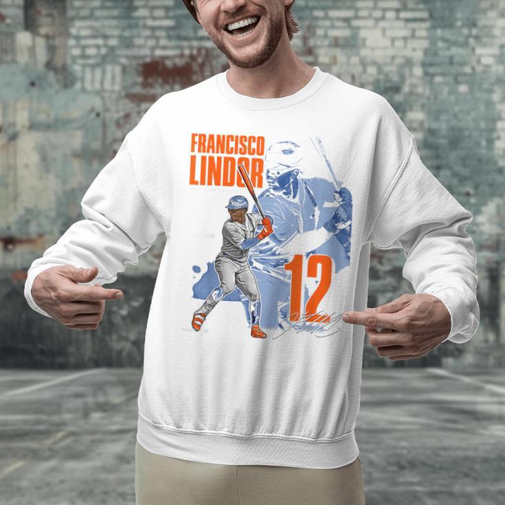 Francisco Lindor New York M Baseball Players MLBFLI304N Unisex Sweatshirt