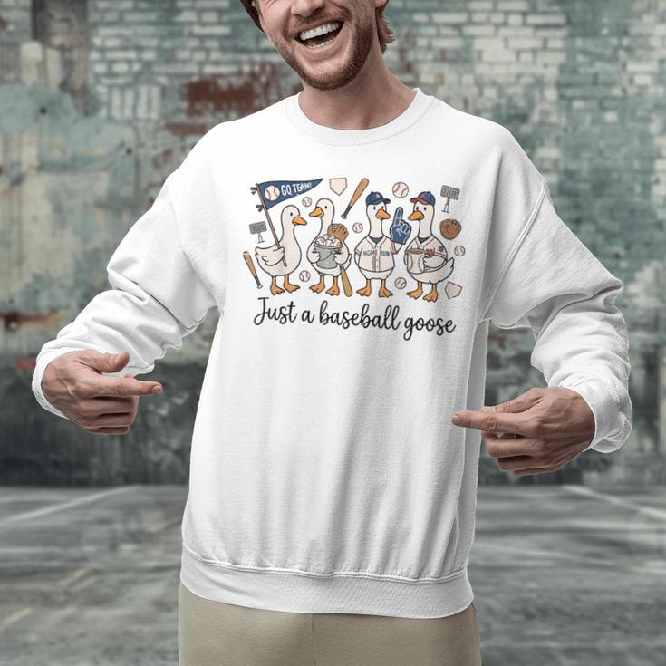 Game Day Just A Baseball Goose Cute Duck Team Sports Unisex Sweatshirt Game Day Just A Baseball Goose Cute Duck Team Sports Unisex Sweatshirt