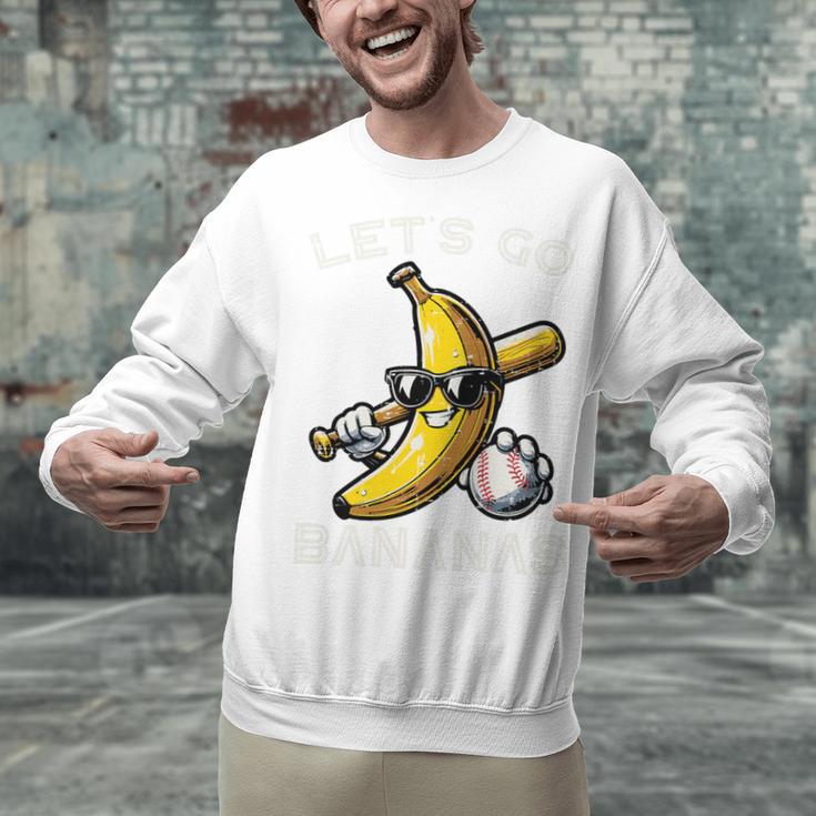 Lets Go Bananas Baseball Retro Sports Boys Kids Men Youth Premium Tri-Blend Unisex Sweatshirt Lets Go Bananas Baseball Retro Sports Boys Kids Men Youth Premium Tri-Blend Unisex Sweatshirt