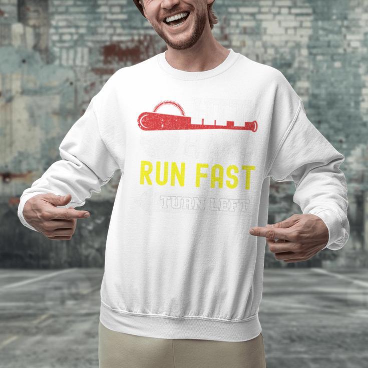 Hit Hard Run Fast Turn Left Baseball Quote Fan Coach Premium Tri-Blend Unisex Sweatshirt Hit Hard Run Fast Turn Left Baseball Quote Fan Coach Premium Tri-Blend Unisex Sweatshirt