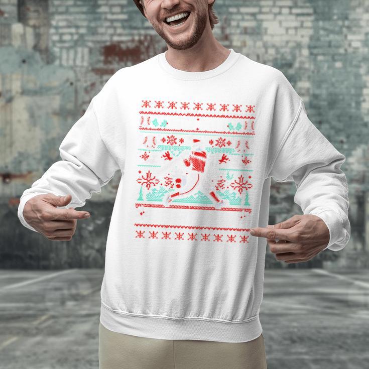 Ho Ho Homerun Baseball Ugly Christmas Sweater Party Hitter Unisex Sweatshirt