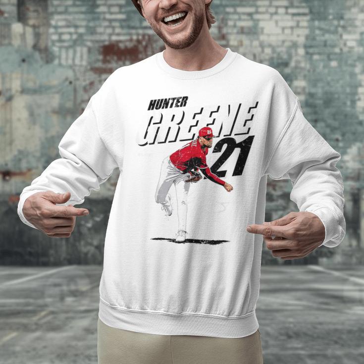 Hunter Greene Cincinnati MLB Baseball Players MLBHGR204M Unisex Sweatshirt Hunter Greene Cincinnati MLB Baseball Players MLBHGR204M Unisex Sweatshirt