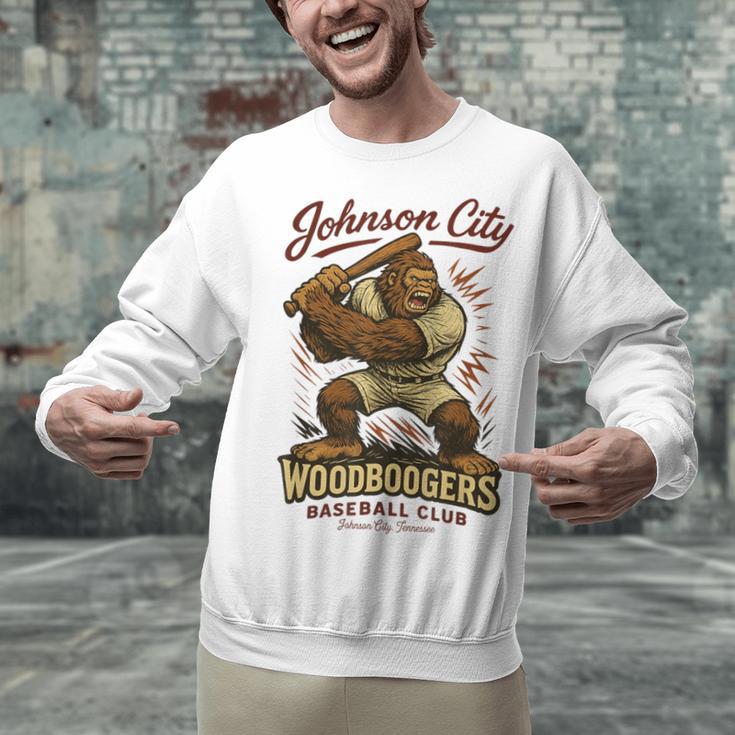 Johnson City Woodboogers Retro Baseball Club Unisex Sweatshirt