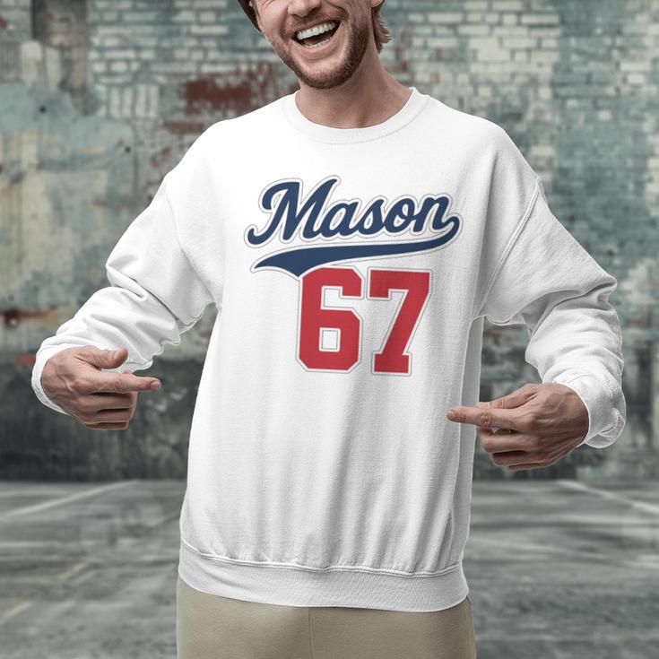 Mason 67 Jersey Baseball Men Women Boys Girls Number 6 7 Unisex Sweatshirt Mason 67 Jersey Baseball Men Women Boys Girls Number 6 7 Unisex Sweatshirt