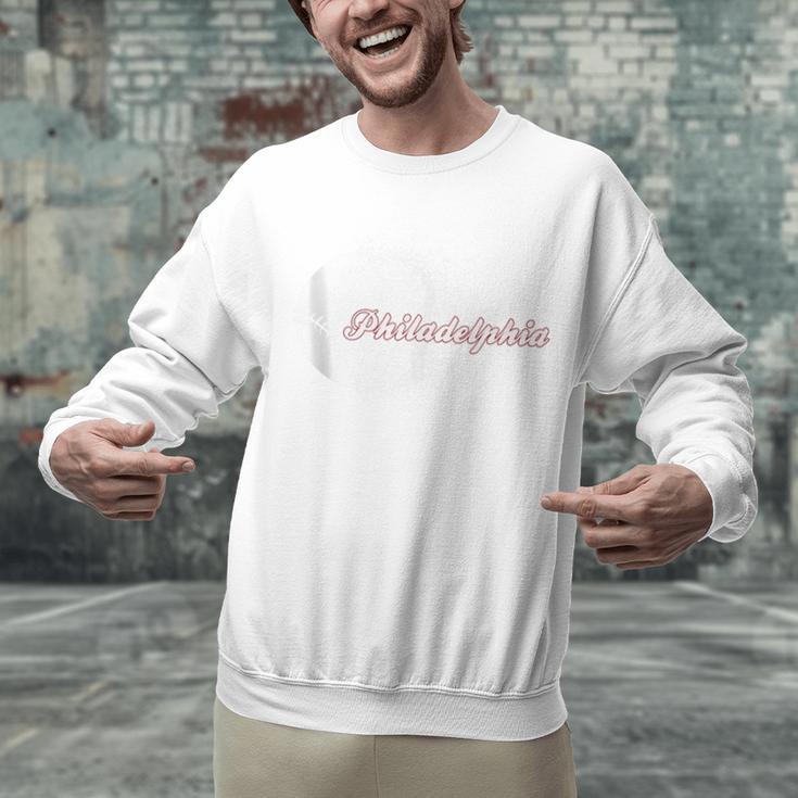 Philadelphia Baseball Skyline Philly Men Women Unisex Sweatshirt Philadelphia Baseball Skyline Philly Men Women Unisex Sweatshirt