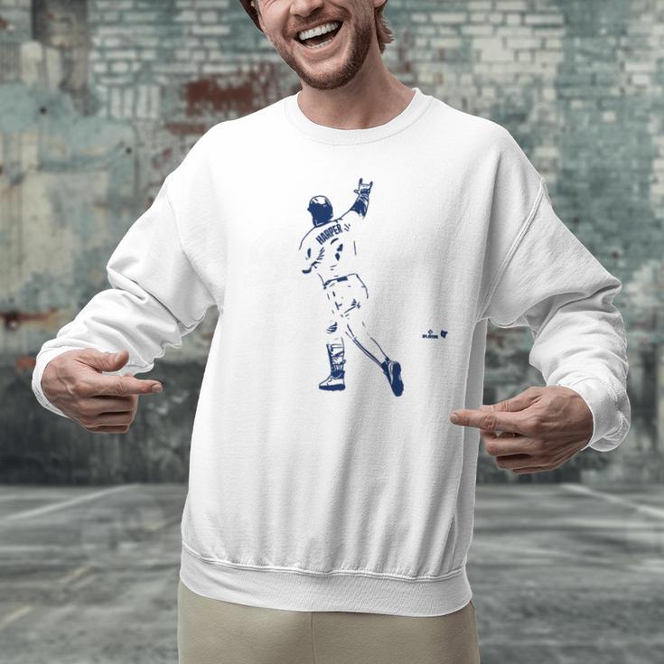 Philly Bedlam Bedlam At The Bank Philadelphia Baseball Premium Tri-Blend Unisex Sweatshirt