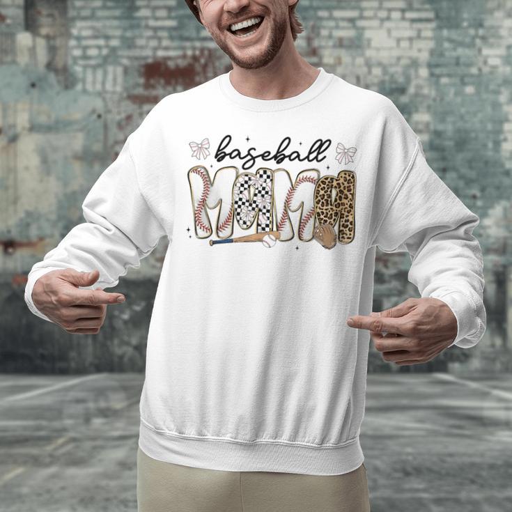 Preppy Baseball Mama Coquette Bow Game Day Mom Mother Unisex Sweatshirt Preppy Baseball Mama Coquette Bow Game Day Mom Mother Unisex Sweatshirt