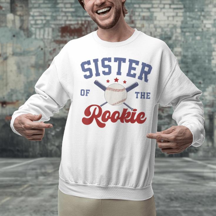 Sister Of Rookie 1st Birthday Baseball Boy Family Matching Unisex Sweatshirt