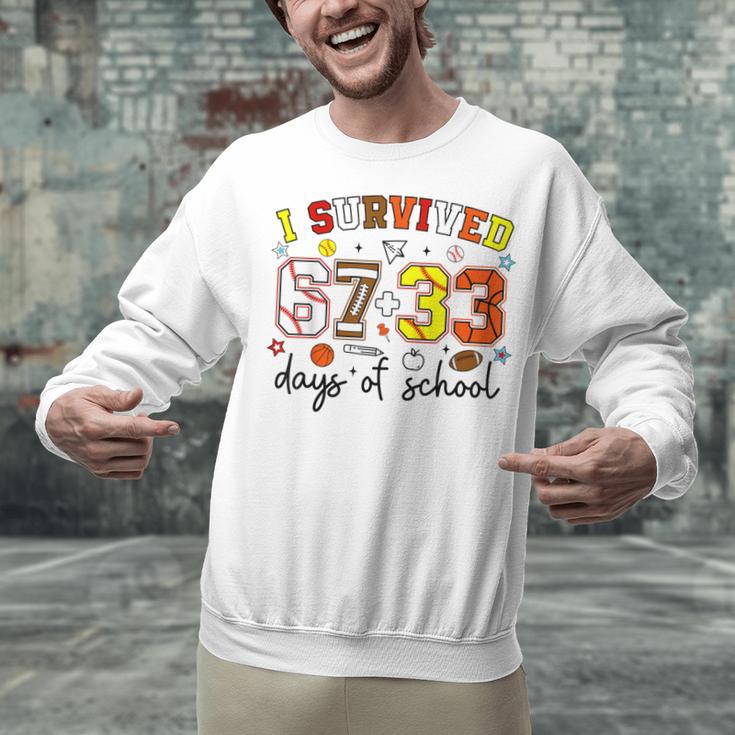 I Survived 6733 Days Baseball Football Softball 100 Days Unisex Sweatshirt I Survived 6733 Days Baseball Football Softball 100 Days Unisex Sweatshirt
