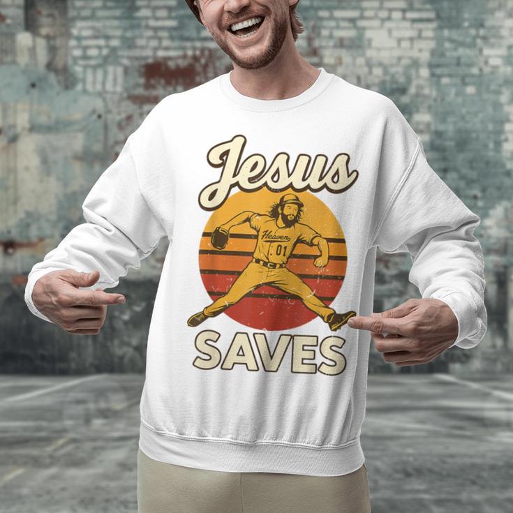Youth Boy Baseball Jesus Saves Christian Baseball Religious Unisex Sweatshirt Youth Boy Baseball Jesus Saves Christian Baseball Religious Unisex Sweatshirt