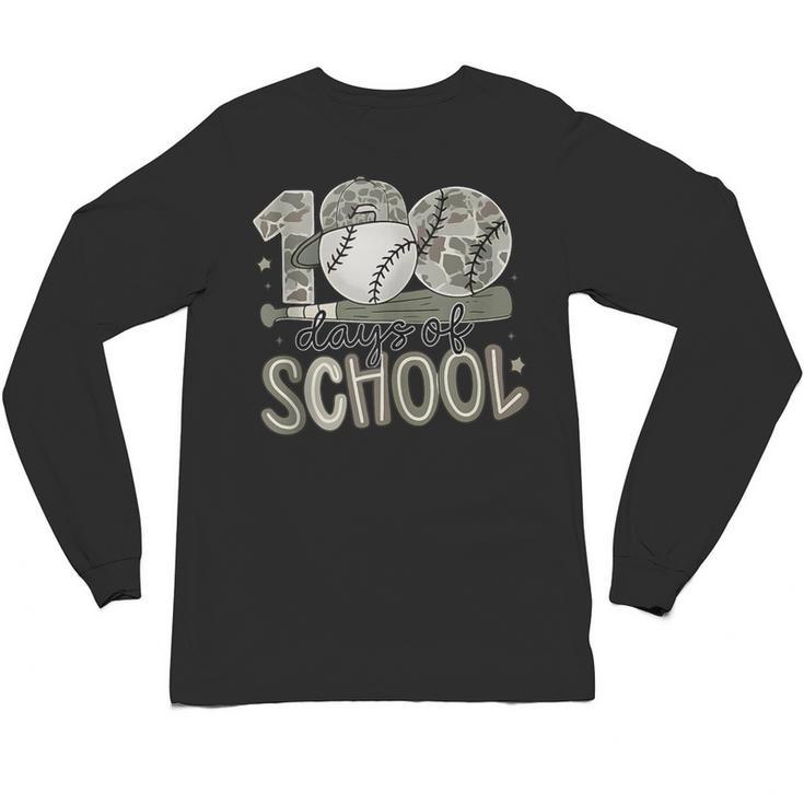 100 Days Of School Baseball Cap Boy School Teacher Unisex Long Sleeve T-Shirt