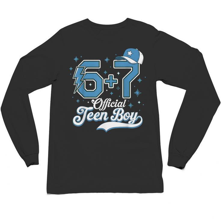 6 7 Meme Official Teenager 13th Birthday Baseball Boy Unisex Long Sleeve T-Shirt