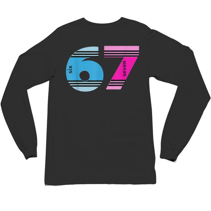 67 Crayon Cool Baseball Crayon 6 7 67 Unisex Long Sleeve T-Shirt