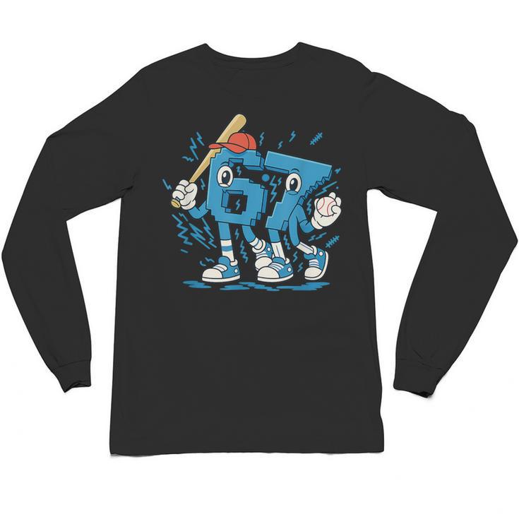 67 Six Seven 6-7 Italian Brainrot Kids Baseball Unisex Long Sleeve T-Shirt