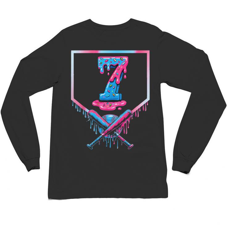 67 Six Seven Meme Baseball Ice Cream Drip 67 Gen Alpha Slang Unisex Long Sleeve T-Shirt
