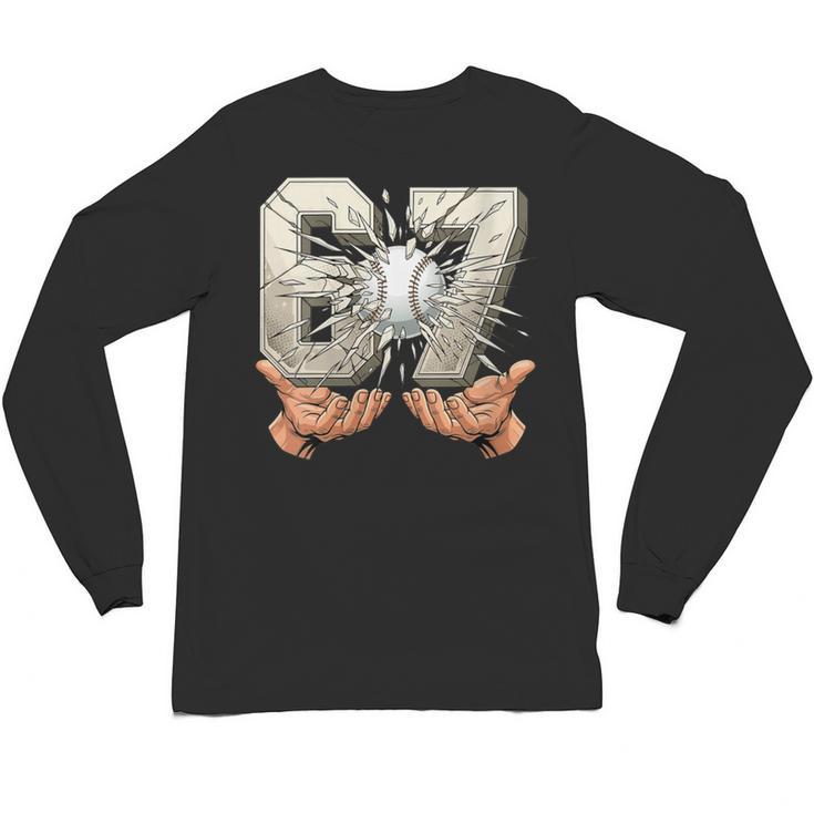 Baseball 67 Six Seven Gen Alpha Meme Unisex Long Sleeve T-Shirt