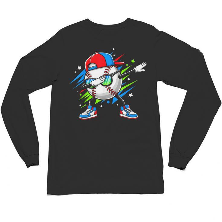Baseball Dabbing Sports For Boys And Girls Game Day Unisex Long Sleeve T-Shirt