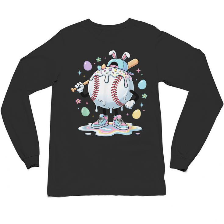Baseball Drip Icecream Apparel Youth Boy Easter Unisex Long Sleeve T-Shirt